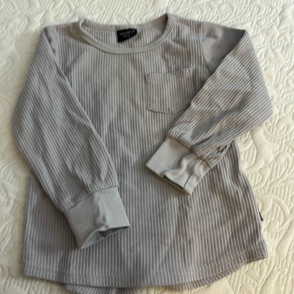 COPY - Little Bipsy 3-4T grey thermal shirt
